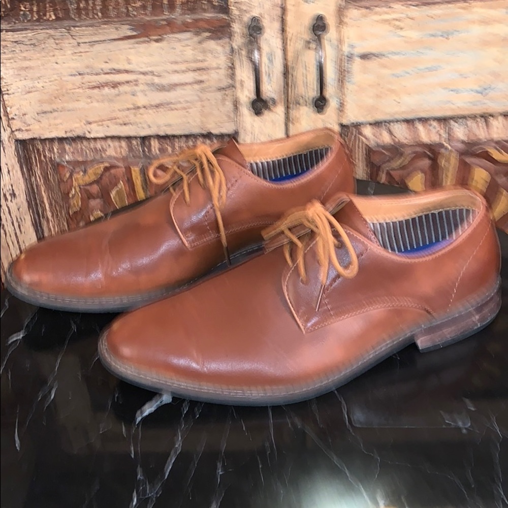 David Stone Brown dress shoe size 10